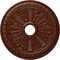 Ekena Millwork Bristol Medallion (Canopies up to 3 7/8"), 23 1/2"OD x 3 7/8"ID x 1"P, Burnished Mahogany Crackle CM23BIBMC - alternate 1